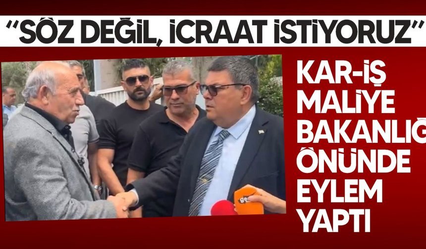 Kar-İş’ten Maliye önünde grev: “4 ay değil, zulüm”