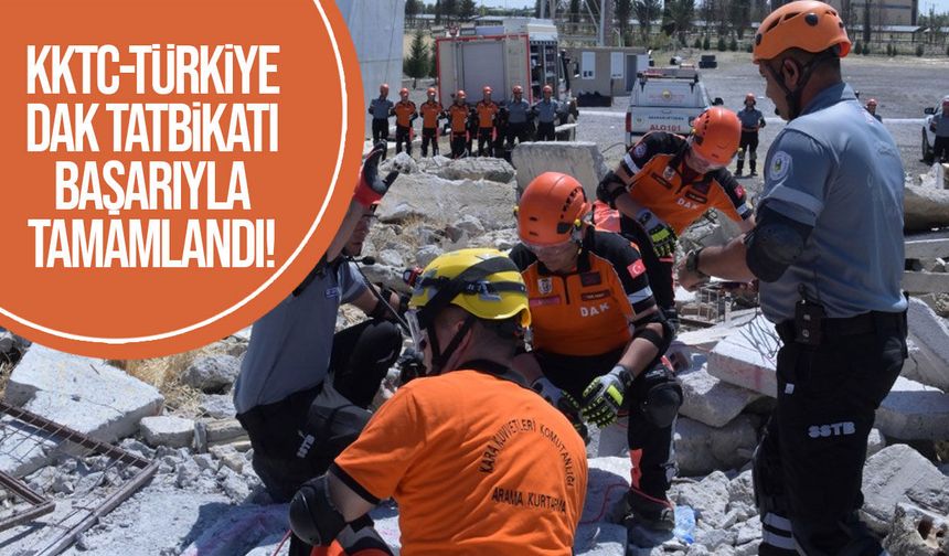 KKTC - Türkiye DAK Tatbikatı 2026 tamamlandı
