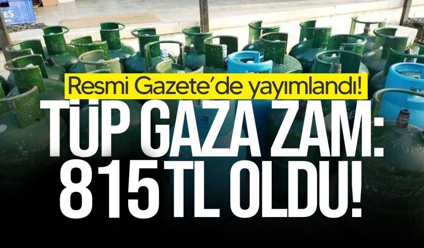 KKTC’de tüp gaz fiyatına 165 TL zam