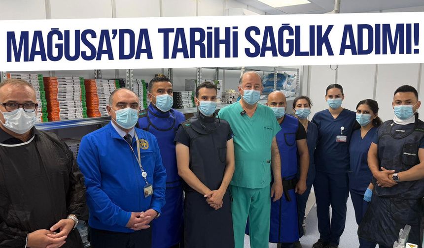 Mağusa Devlet Hastanesi’nde ilk anjiyo yapıldı