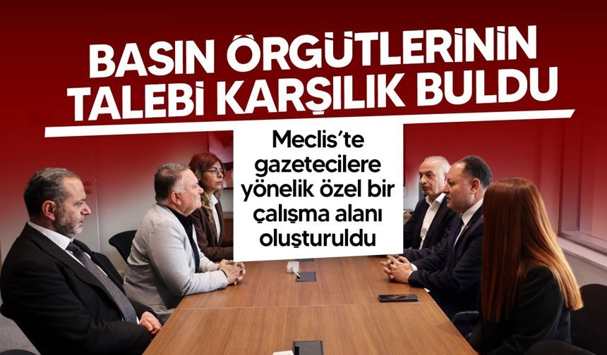 Meclis’te Gazetecilere Özel Oda Hizmete Açıldı