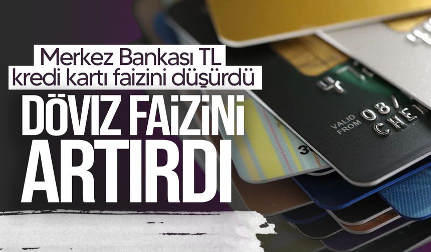 Merkez Bankası kredi kartı faizlerini güncelledi