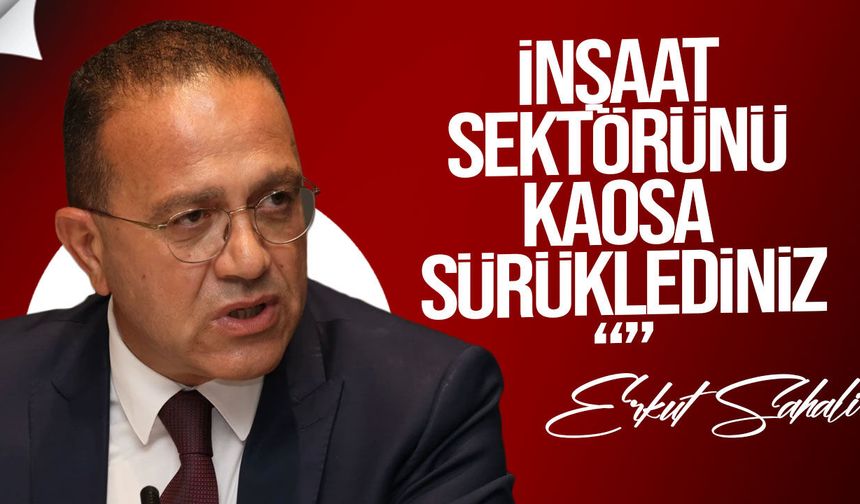 Şahali’den hükümete sert eleştiri: Güveni yok ettiniz
