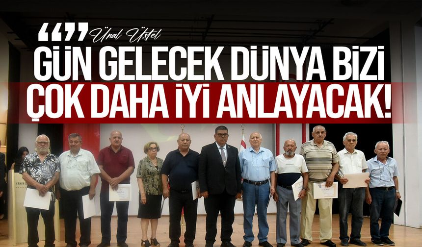100 Hak Sahibine Gazilik Beratı ve Gazi Kartı Takdim Edildi