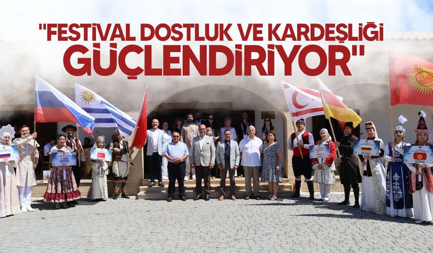 CIOFF Dünya Başkanı ve festival heyeti İskele Belediyesi'ni ziyaret etti