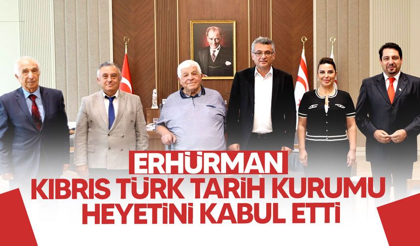 Cumhurbaşkanı Tufan Erhürman, Kıbrıs Türk Tarih Kurumu Heyetini Kabul Etti