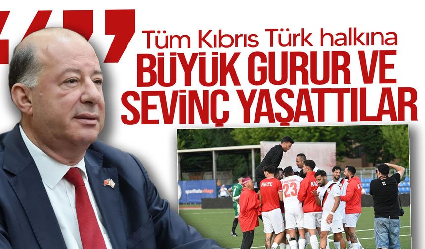 Dinçyürek’ten şampiyon Millilere tebrik mesajı