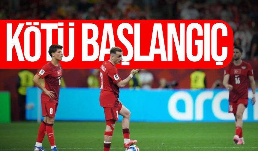 Dünya Kupası'na kötü başladık: Türkiye, Avustralya'ya 2-0 mağlup oldu