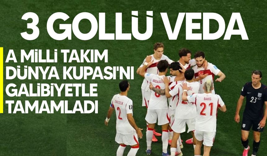 Dünya Kupası'na zaferle veda! ABD'yi son saniyede yıktık