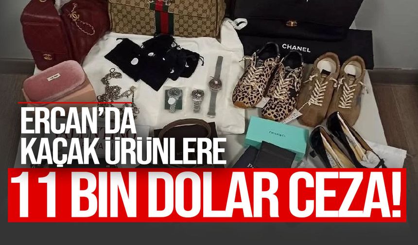 Ercan Havalimanı'nda gümrüğe beyan edilmeyen ürünlere 11 bin dolar ceza
