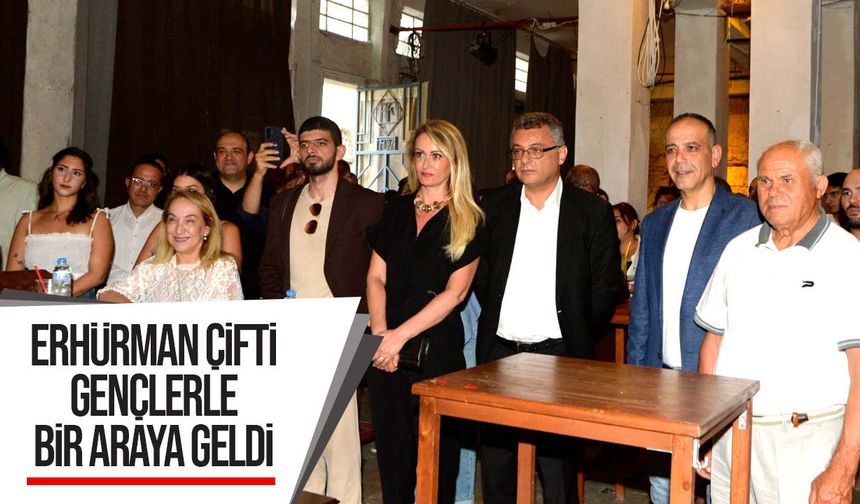 Erhürman çifti Genç Kültür Kollektifi'nin tanıtım etkinliğine katıldı