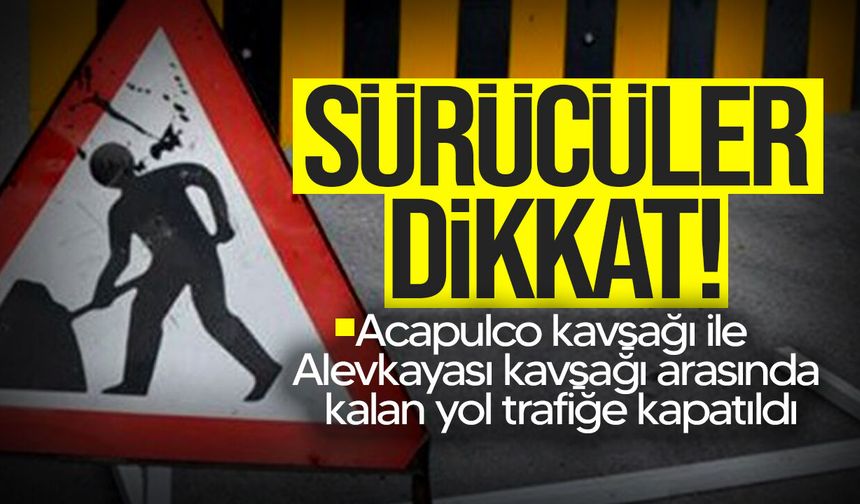 Girne-Değirmenlik ana yolunun bir bölümü bugün trafiğe kapalı