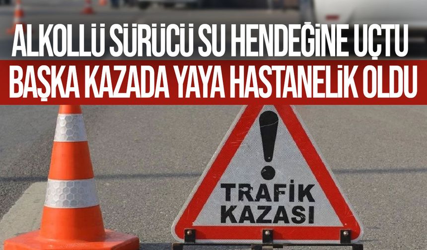 Girne’de iki ayrı trafik kazası: Bir yaya yaralandı