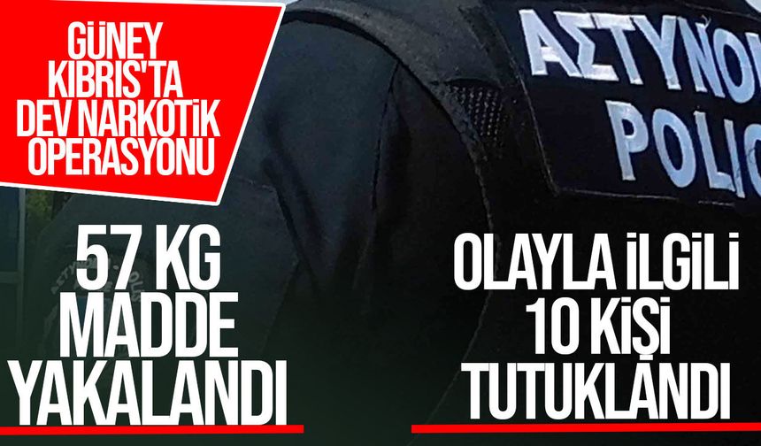 Güney Kıbrıs'ta Dev Narkotik Operasyonu: 52 Kilodan Fazla Yasaklı Madde Ele Geçirildi