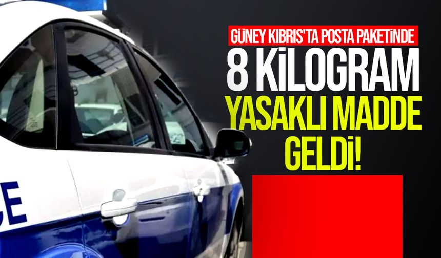 Güney Kıbrıs'ta Posta Paketinde 8 Kilogram Uyuşturucu Ele Geçirildi
