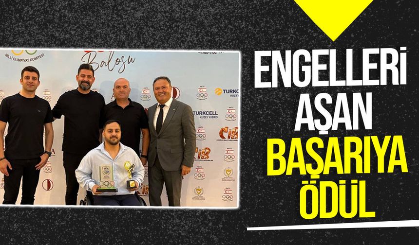 KKTC Vakıflar Tekerlekli Sandalye Basketbol Takımı’na Milli Olimpiyat Komitesi Özel Ödülü