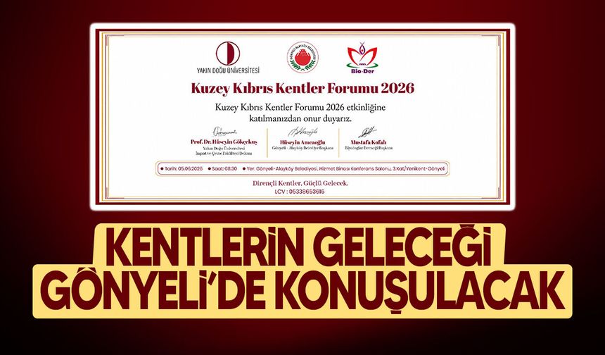 Kuzey Kıbrıs Kentler Formu yarın düzenleniyor