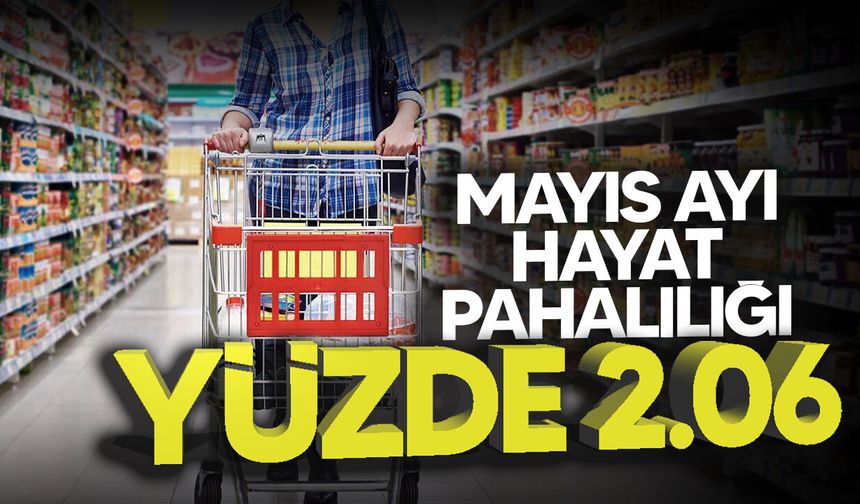 Mayıs ayında hayat pahalılığı yüzde 2.06 oldu