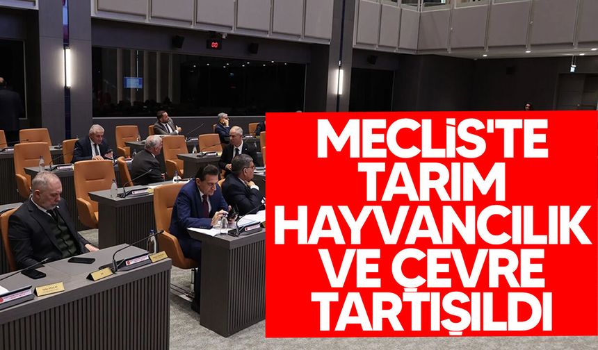 Meclis'te Tarım, Çevre ve Siber Güvenlik Tartışması