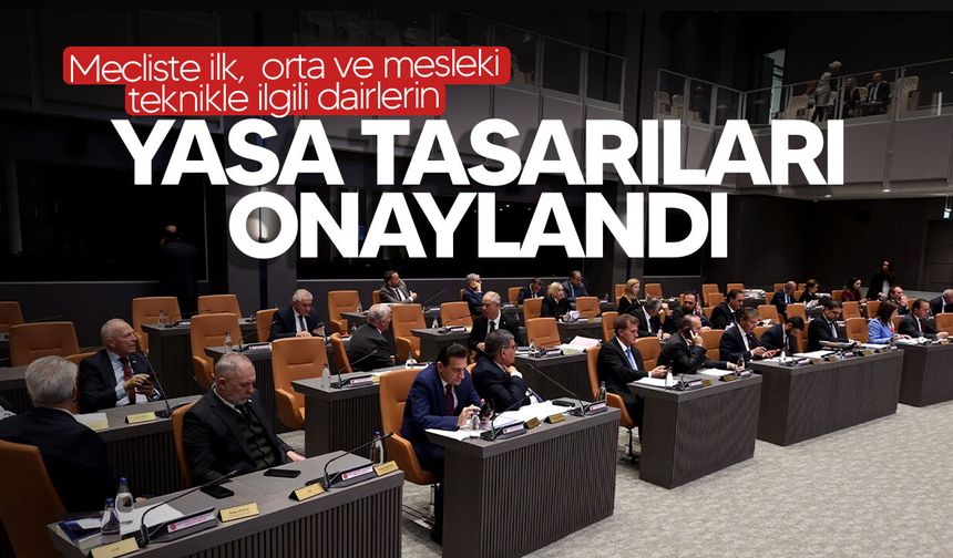 Meclis'ten eğitim daireleriyle ilgili üç yasaya onay