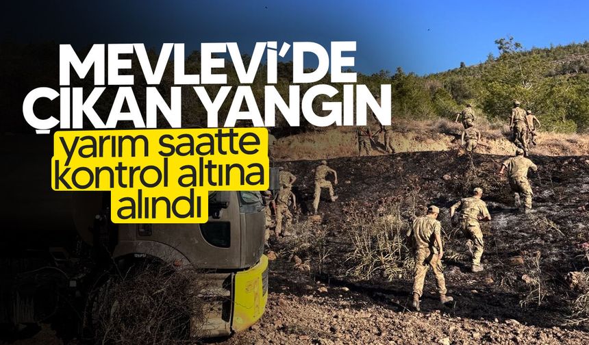 Mevlevi’de çıkan yangın  kontrol altına alındı