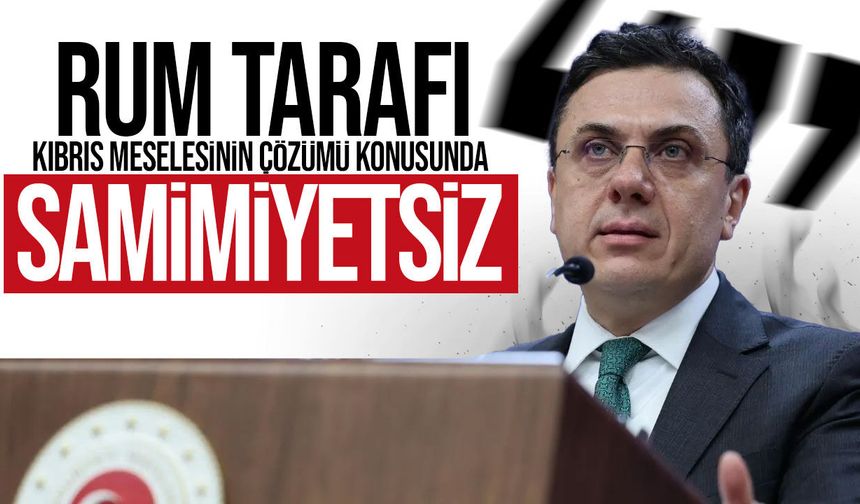 Öncü Keçeli: Rum yönetiminin Kıbrıs sorununa yaklaşımı samimiyetsiz!