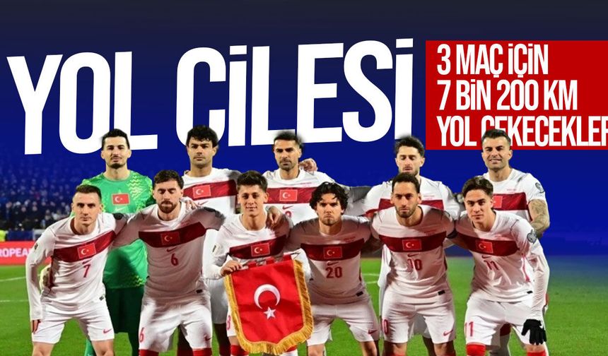 Türkiye A Milli Takımı, Dünya Kupası'nda 3 maç için 7 bin 200 kilometre yol yapacak