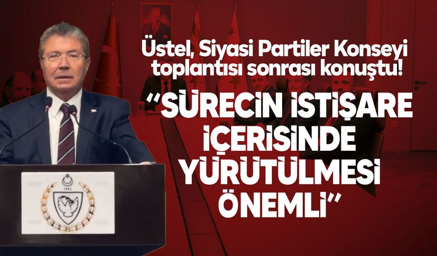 Üstel: Rum tarafının çözüm istediğini bir kez daha düşünmek lazım
