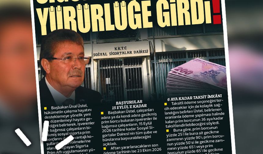 1 AĞUSTOS 2026 KIBRIS GERÇEK MANŞET