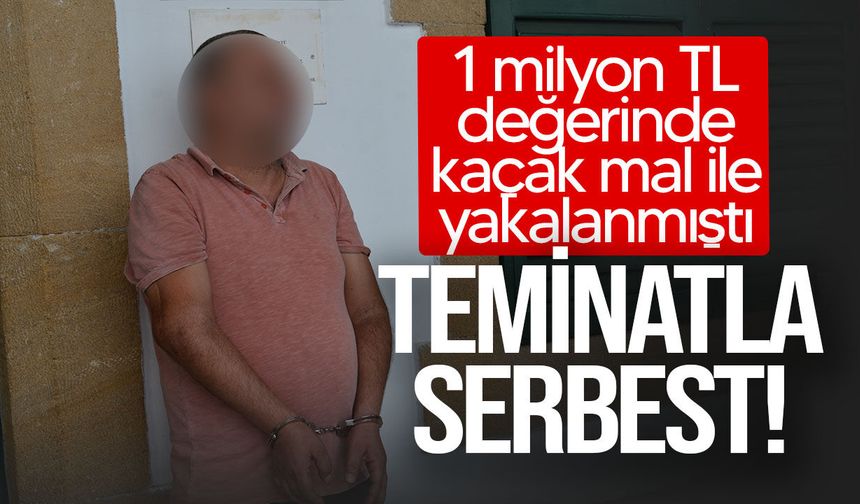 1 milyon TL değerinde kaçak mal ile yakalanan zanlı mahkemeye çıkarıldı!