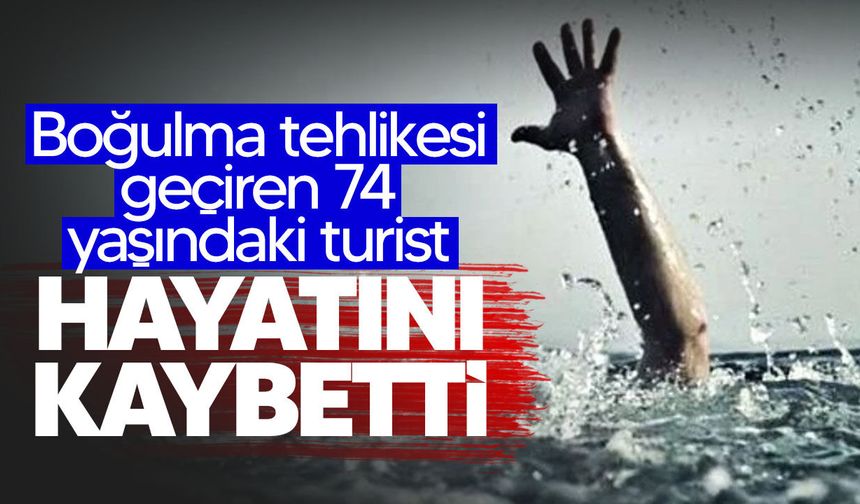 Alsancak'ta denizde boğulma tehlikesi geçiren 74 yaşındaki turist hayatını kaybetti
