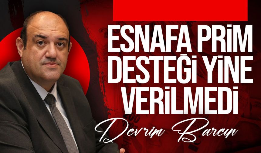 Barçın: "Küçük esnafa destek yok"