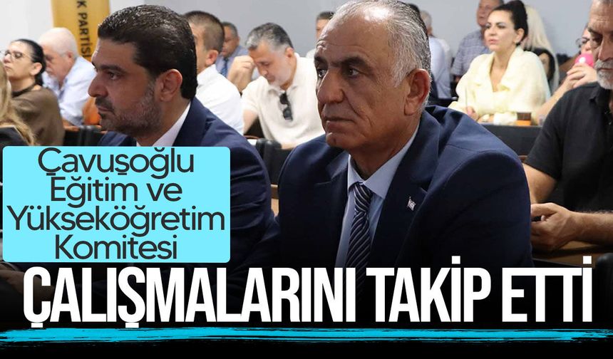 Çavuşoğlu, UBP'nin eğitim çalıştayında uzmanlarla bir araya geldi