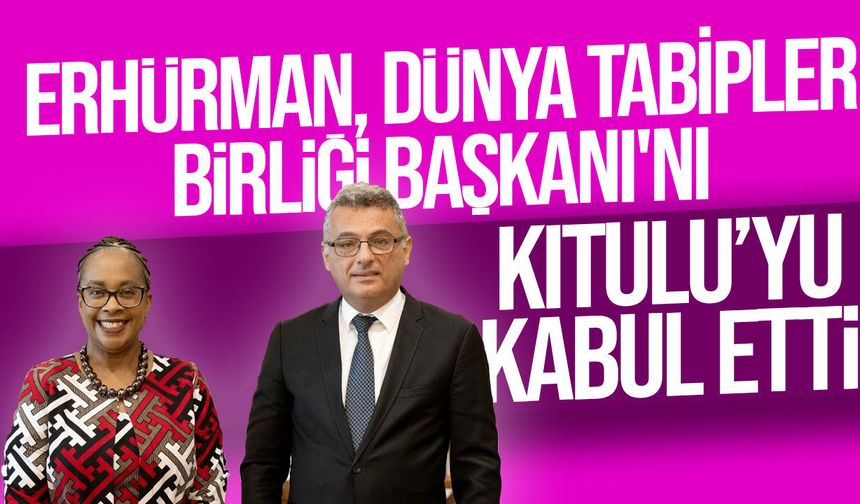 Cumhurbaşkanı Erhürman, Dünya Tabipler Birliği Başkanı'nı kabul etti