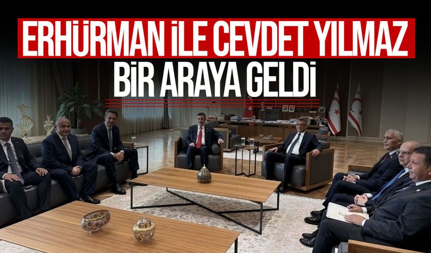 Cumhurbaşkanı Tufan Erhürman, Cevdet Yılmaz'ı kabul etti