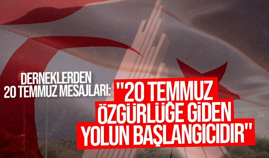 Derneklerden 20 Temmuz mesajı: KKTC’nin yaşatılması vurgulandı