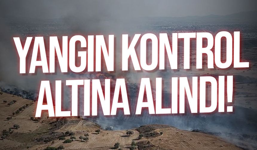 Dikmen-Taşkent yolunda yangın: Hurda araçlar, zeytin ağaçları ve balyalar yandı