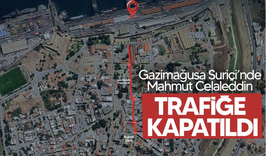 Gazimağusa Suriçi'nde Bir Sokak Trafiğe Kapatıldı