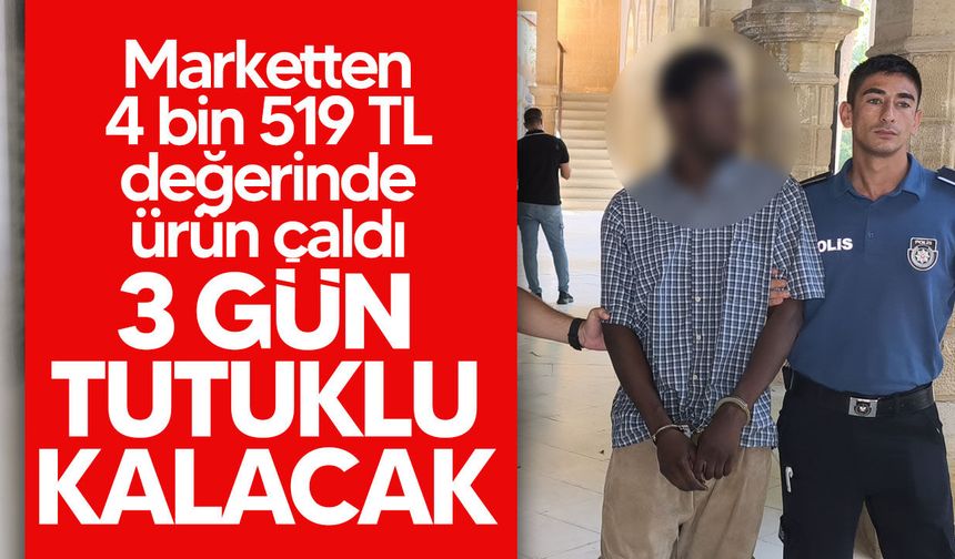 Gemikonağı'ndaki Market Hırsızlığı Zanlısı 3 Gün Tutuklu Kalacak