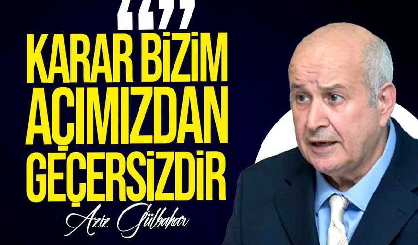 Gülbahar'dan AP kararına tepki: "Bizim açımızdan hükümsüzdür"