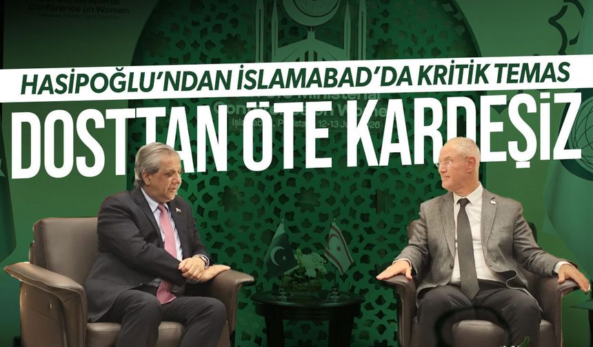 Hasipoğlu Pakistan Adalet ve İnsan Hakları Bakanı Tarar ile Görüştü