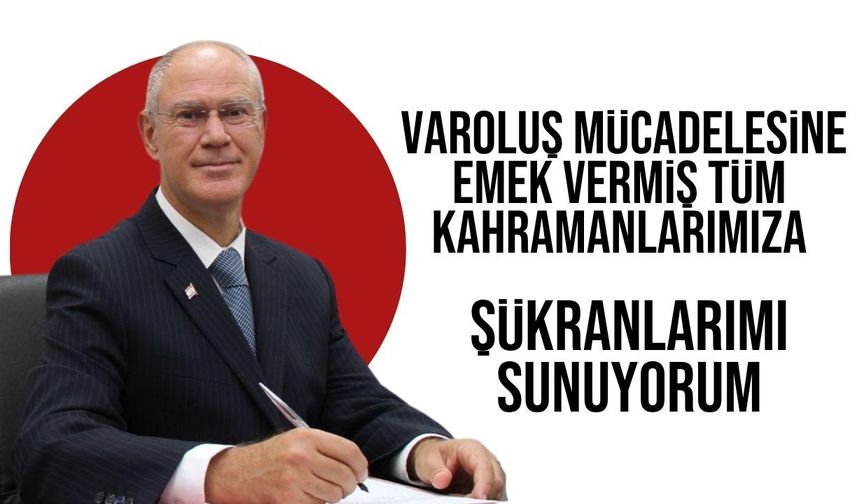 Hasipoğlu’ndan 1 Ağustos Toplumsal Direniş Bayramı mesajı