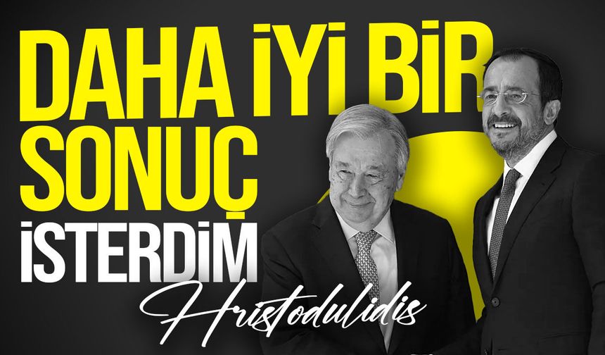 Hristodulidis: "5+1 için ön şart Güven Yaratıcı Önlemler değil"