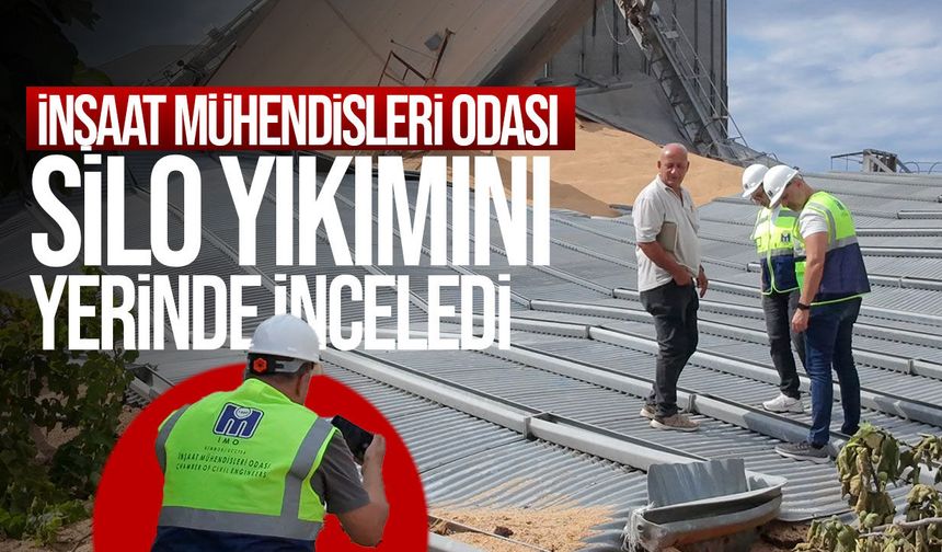 İnşaat Mühendisleri Odası Kumyalı’daki silo yıkımını inceledi