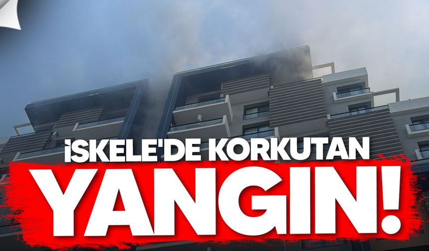 İskele'de Rise Apartmanı'nda yangın