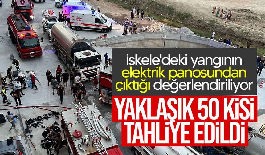 İskele'deki yangının elektrik panosundaki aşırı yüklenmeden kaynaklandığı düşünülüyor