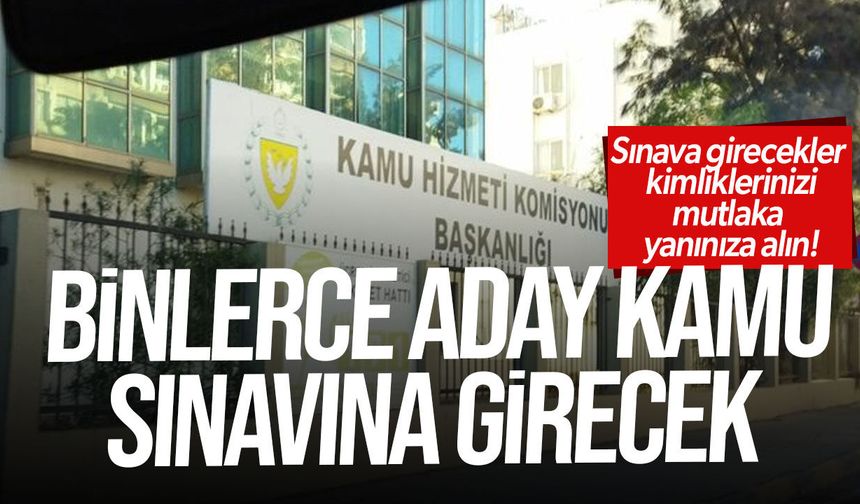 Kamu Yeterlik Sınavlarına 5 Bin 865 Aday Katılacak