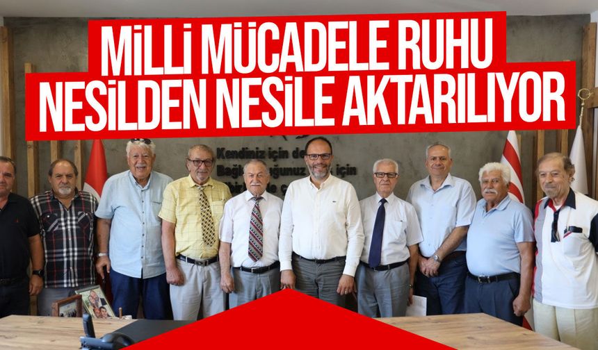 Kıbrıs TMT Mücahitler Derneği’nden Hasan Sadıkoğlu’na Ziyaret
