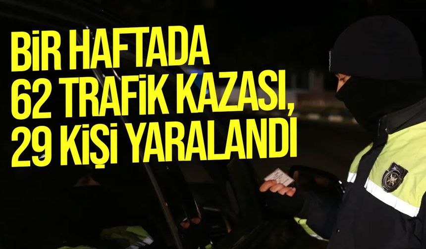 KKTC'de Bir Haftada 62 Trafik Kazası: 29 Yaralı