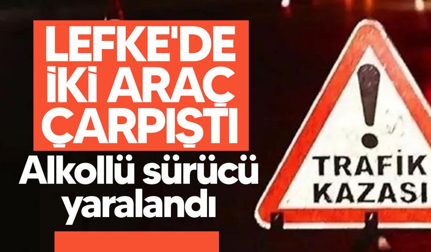 Lefke'de trafik kazası!